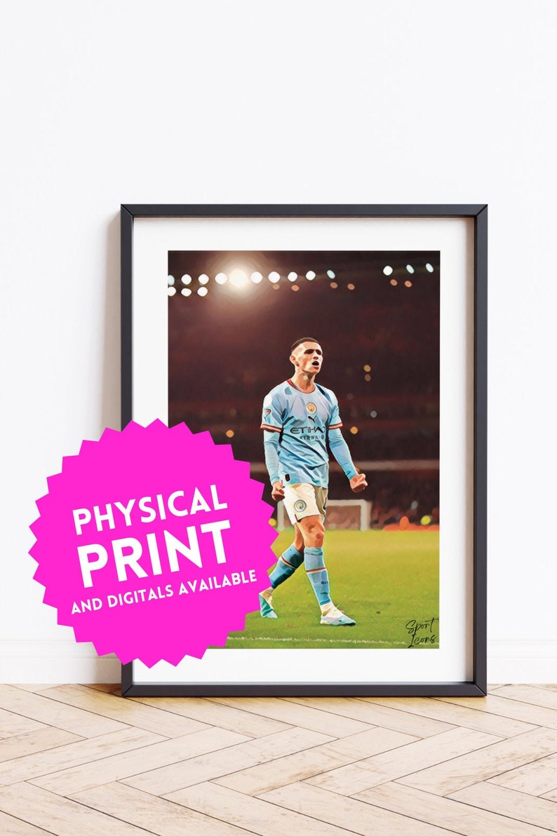 Phil Foden Manchester City Poster NOW Available in 3 Purchase Options