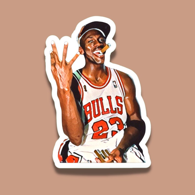 Michael Jordan Sticker Set Choose Your Set Size 2, 3, or 4 Stickers