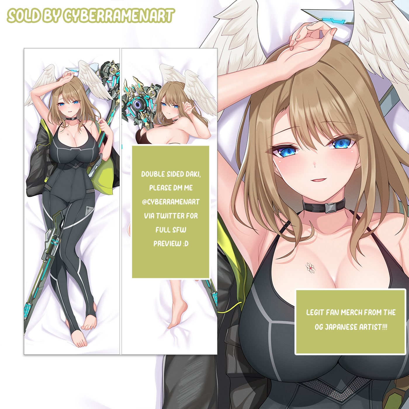 Eunie Pillow Cover Dakimakura original Artist FAN DESIGN HQ Etsy