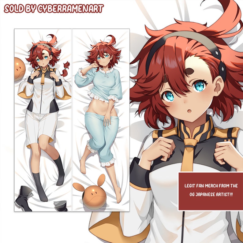 Suletta Mercury Body Pillow Cover Dakimakura Original FAN ART Etsy