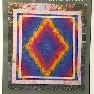 Harmony Wall Size Quilt KIT - Starr Designs- Hand Dyed Fabrics - 38&quot; X 40&quot;