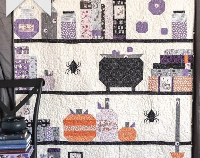 Spooky Shelfie Quilt PATTERN by Melissa Mortenson Fat Etsy