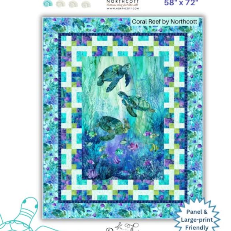 Coral Reef Northcott - Etsy