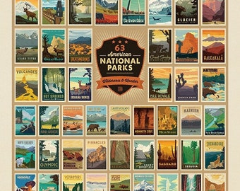 National Parks 63 American National Parks Panel