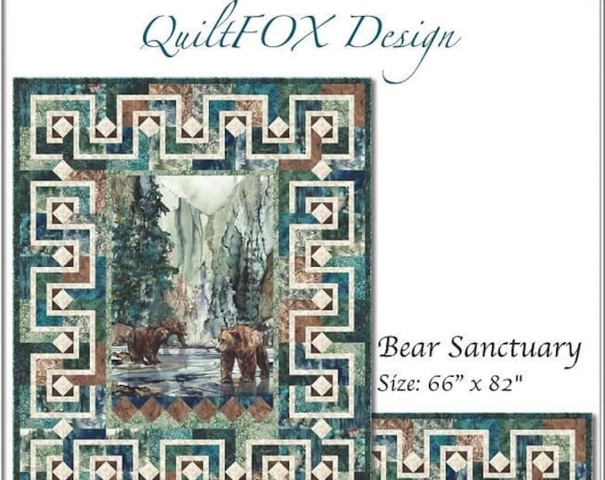 Bear Sanctuary / Scenic Route Quilt PATTERN Byquiltfox Design Features