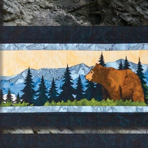Misty Gorge KIT - by Marie Noah at Northern Threads -  Fits 6&quot; x 54&quot; Block | Bordered 10&quot; x 58&quot;
