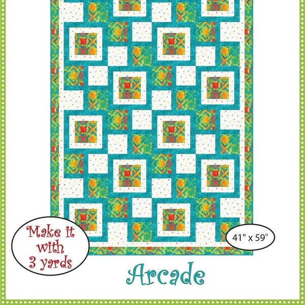 Arcade 3 Yard quiltpatroon - door Fran Morgan van Fabric Cafe - 092322