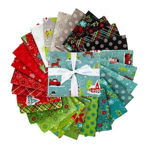 Snowed In - Fat Quarter bundle - (26) 18" x 22" - by Heather Peterson for Riley Blake Designs - Winter -  FQ-10810-26