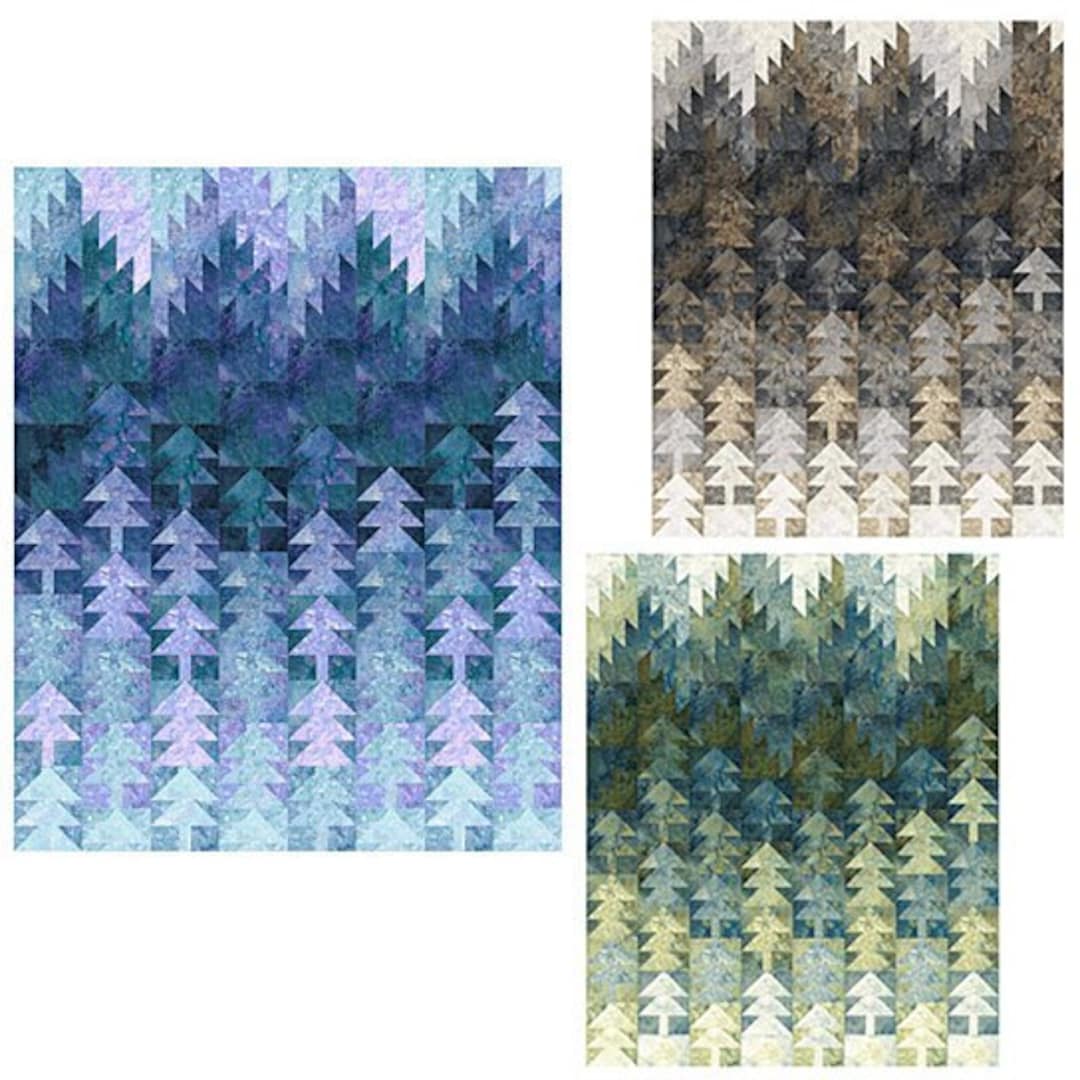 Misted Pines Quilt PATTERN by Patti's Patchwork Etsy
