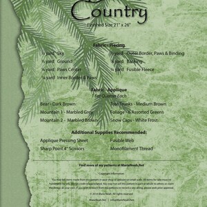 Bear Country PATTERN - by Marie Noah at Northern Threads - Finished ...