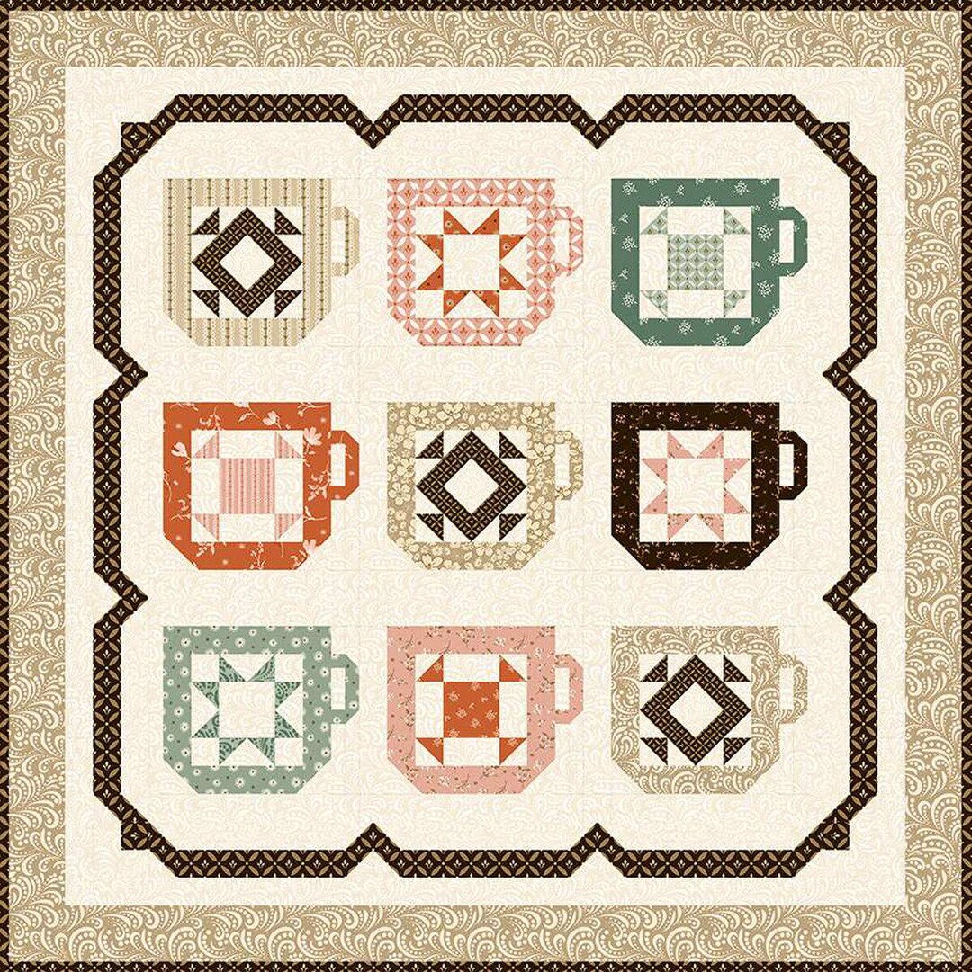Mug Collection - Quilt PATTERN - by Sandy Gervais of Pieces From My ...