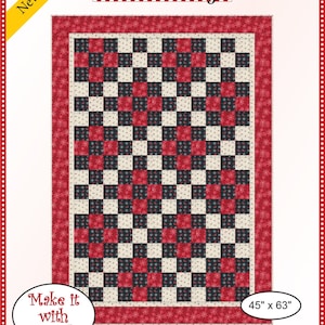 Nine Patch 3 Yard Quilt Pattern - by Fran Morgan of Fabric Cafe - 090929