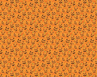 Gnomes Night Out - Packed Jack-O-Lanterns - 24663-55 by Northcott Fabrics