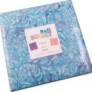 Bali Sorbet - Triple Dyed Bali Batiks - Charm Pack - (42) 5&quot; Squares - Stacker - by Benartex - SORB5PK