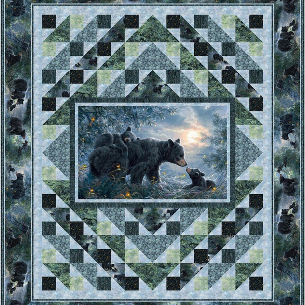 What a View - Quilt PATTERN - by Patti's Patchwork -  multiple sizes - Bears - panel friendly - PC-296