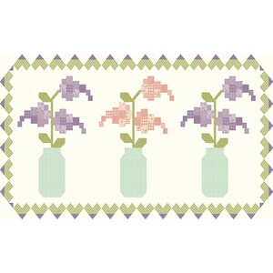 In a Fruit Jar - Spring - Table Runner PATTERN - by Sandy Gervais for ...