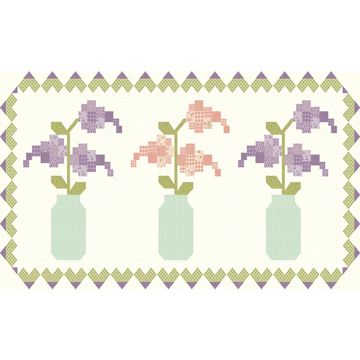 In a Fruit Jar - Spring - Table Runner PATTERN - by Sandy Gervais for ...
