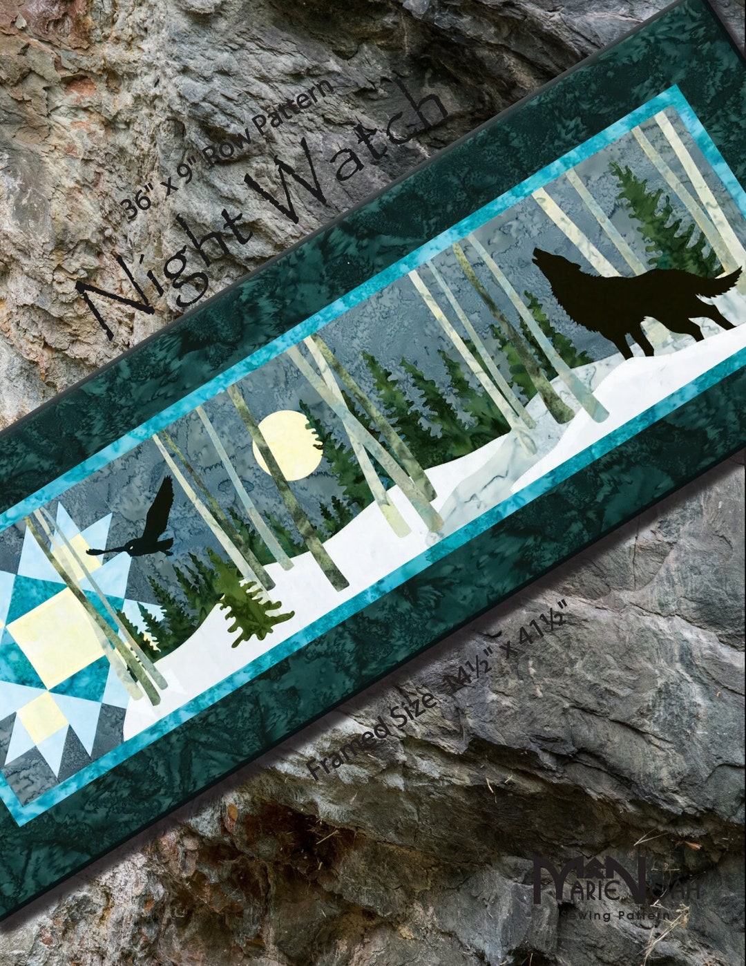 Night Watch PATTERN - by Marie Noah at Northern Threads - Quilt Size ...