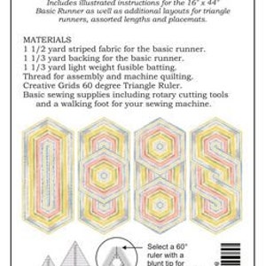 Easy Striped Table Runner, Anniversary Edition - Table Runner PATTERN ...