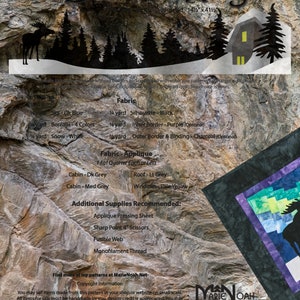 Borealis Ridge PATTERN - by Marie Noah at Northern Threads - 36" X 9 ...
