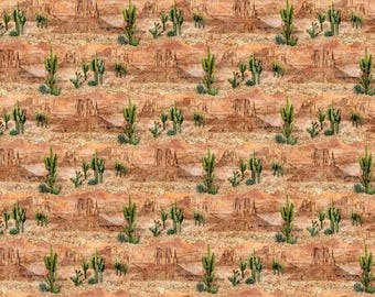 Sedona Spirit - Landscape -  Lt Rust - Yardage - by Linda Ludovico for Northcott - DP28246-34