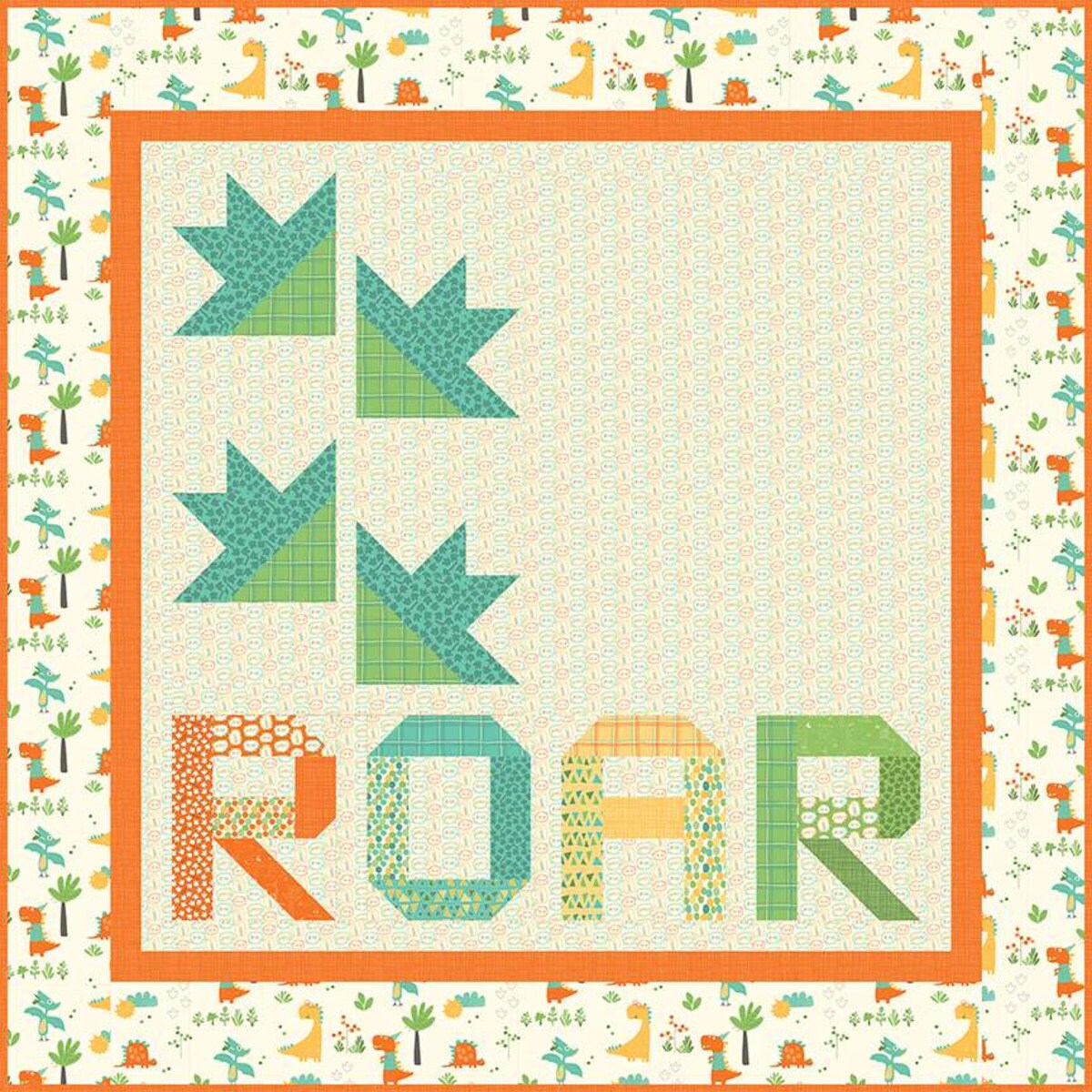 Roar - Quilt PATTERN - by Sandy Gervais of Pieces From My Heart - 52.5 ...