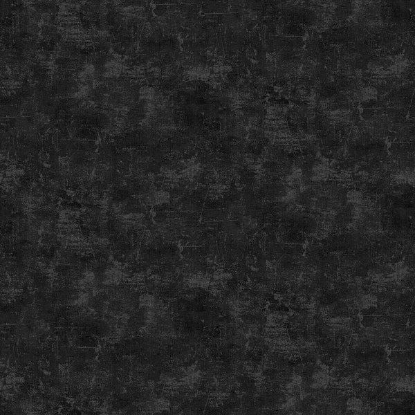 Canvas - Ebony - Yardage - Coordinates w/ Hallow's Eve Fabric Collection,  Northcott Fabrics - Tonal, Blender, Black - 9030-99 Texture