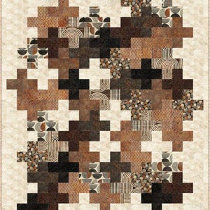 Retro New Math Quilt - Quilt PATTERN - by Ladeebug Designs - Features Stonehenge Retro Vibes by Northcott - Multiple Sizes - PTN3416