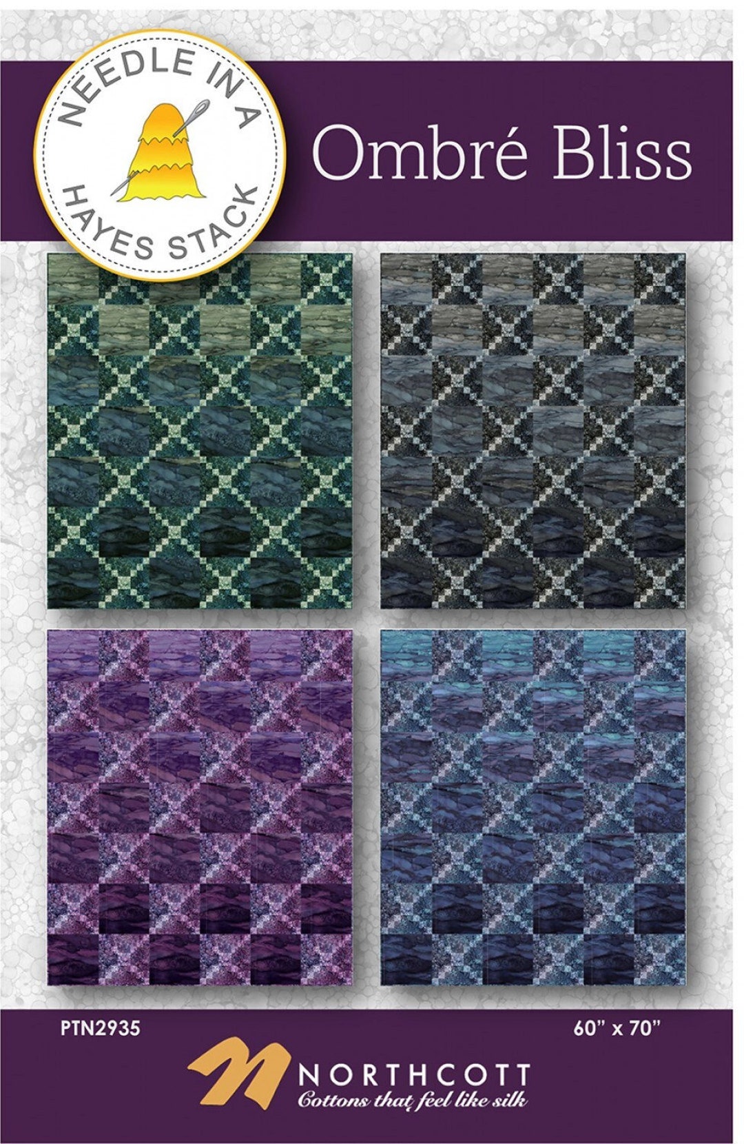 Ombre Bliss Quilt PATTERN by Tiffany Hayes of Needle in a Etsy