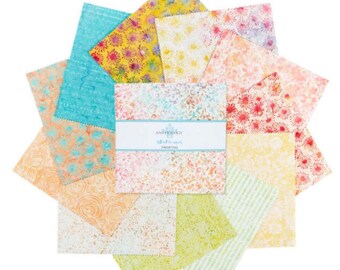 Baliscapes Frosting 10" Stacker - Layer Cake - (42) 10" Squares - by Anthology Fabrics - FROSCP10-X - batik