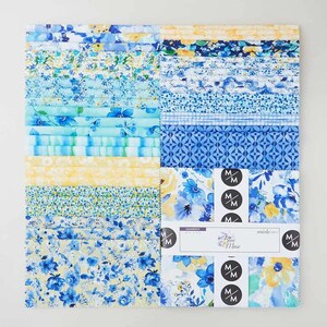 Blue Muse - Layer cake - (42) 10" squares - by Michael Miller fabrics - SQUARE0375