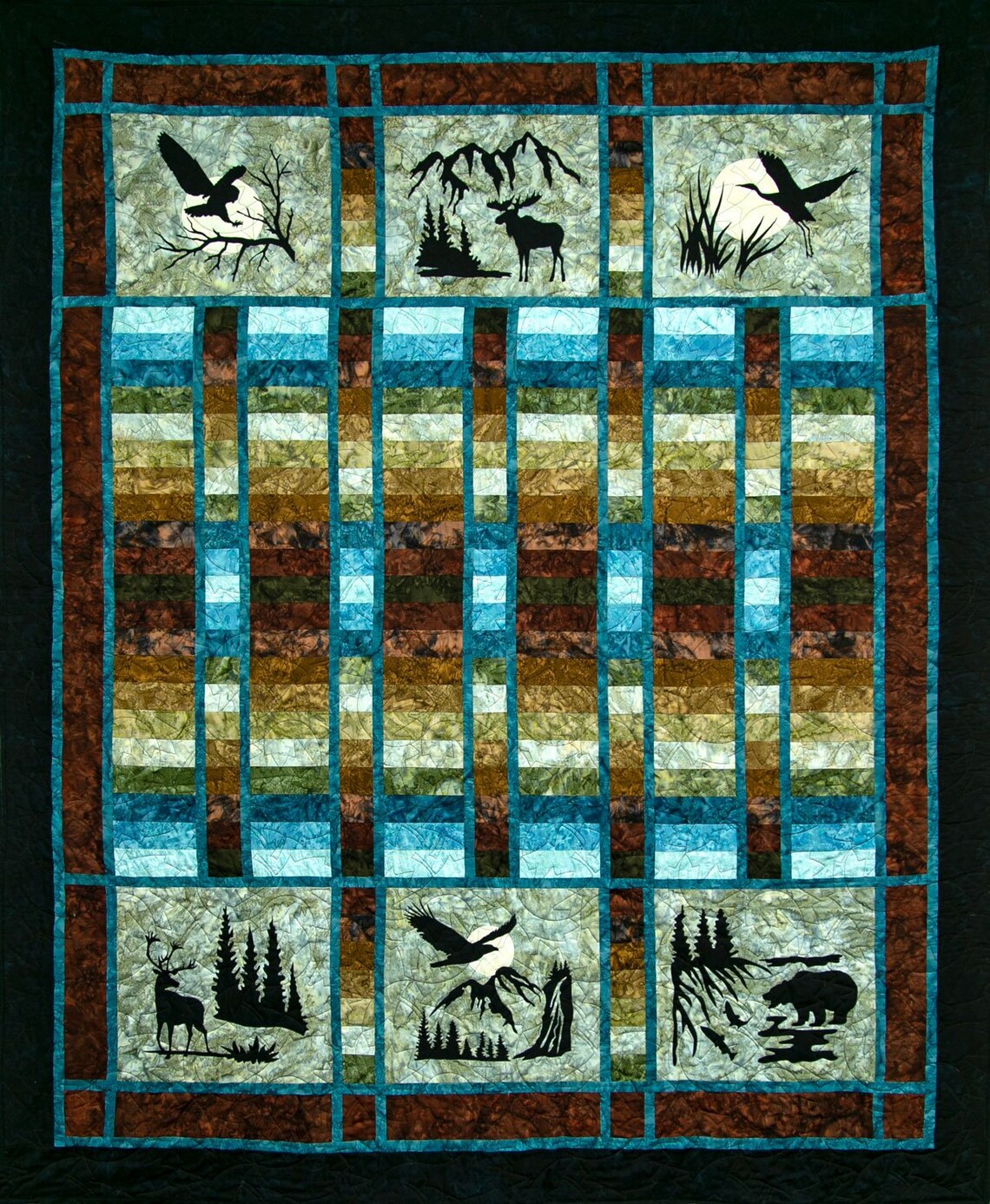 Wildwood Again Quilt KIT - Earth - by Marie Noah at Northern Threads ...