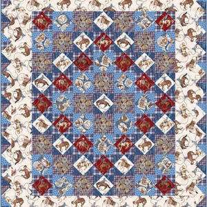 Trip Around the Rodeo - Quilt PATTERN - by Patti&#39;s Patchwork -  multiple sizes - PC-TripAroundtheRodeo