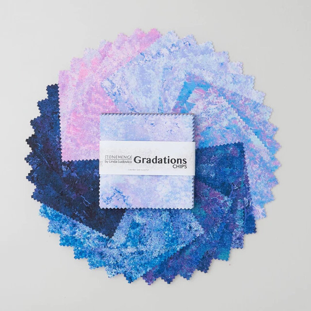 Stonehenge Gradations II - Twilight Chips - Charm Pack - (42