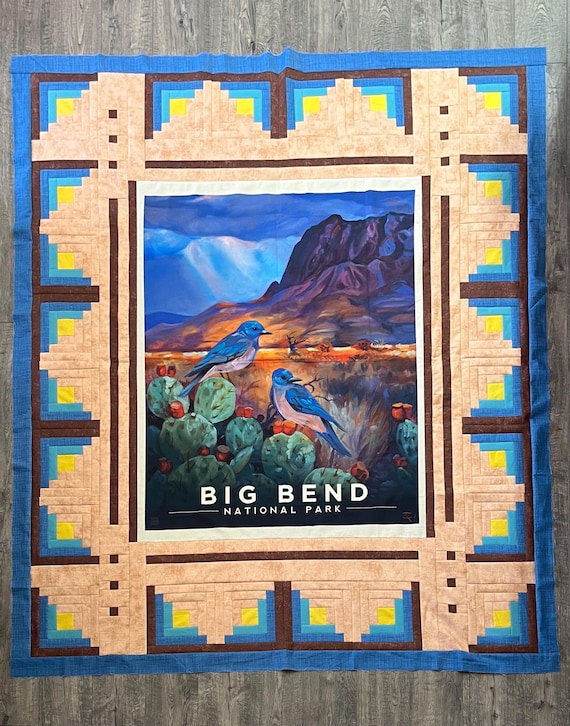 Big Bend Quilt KIT - Features National Parks Panel by Riley Blake