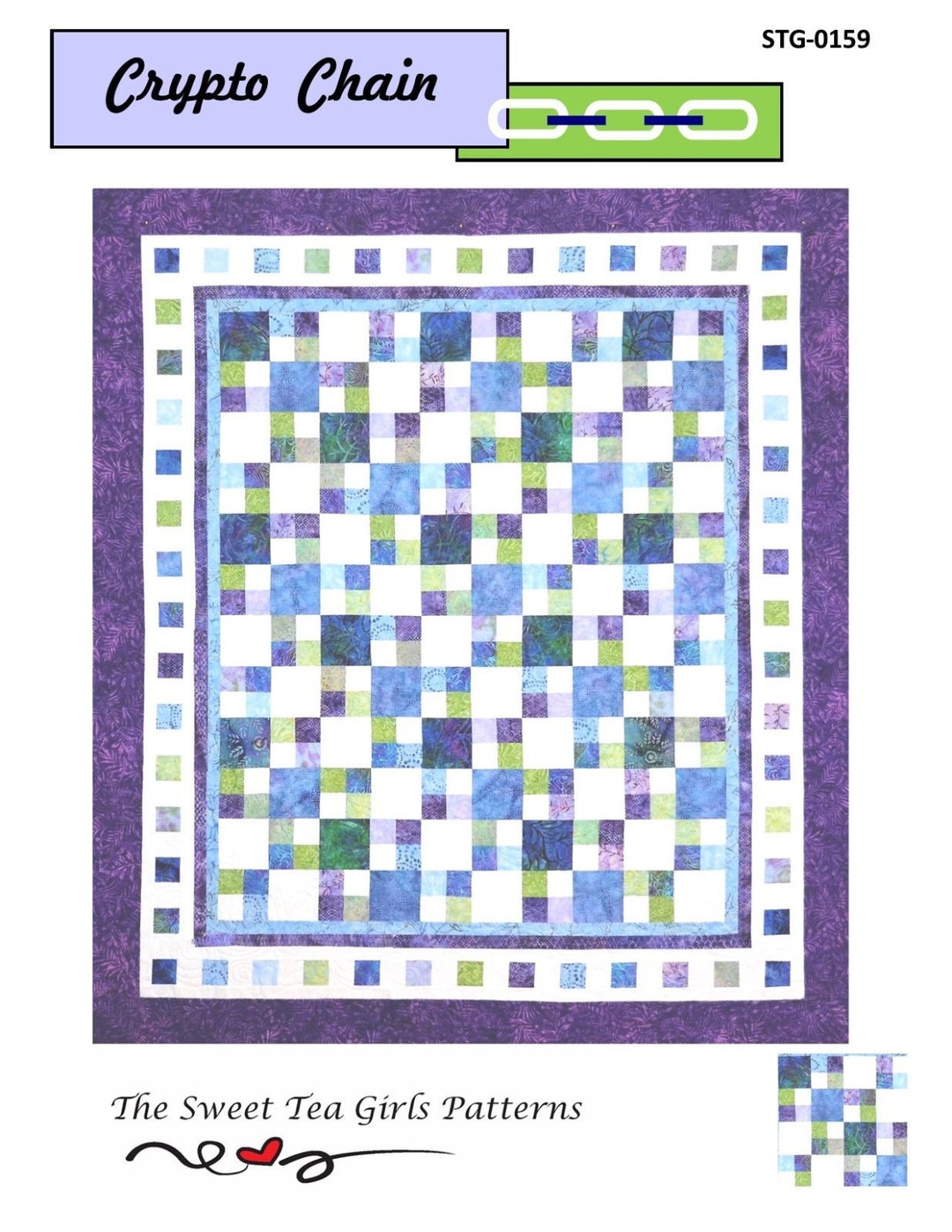 Crypto Chain Quilt PATTERN PTNB0159 the Sweet Tea Girls Patterns