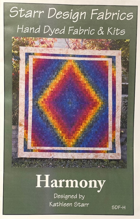 Harmony Queen Size Quilt KIT Starr Designs Hand Dyed Etsy