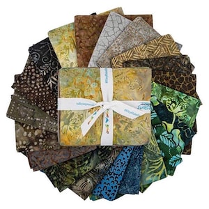 Expressions Batiks Riverbed Fat Quarter Bundle 20 fat quarters 18” x 21” - fqb - FQ-RVRBD-20