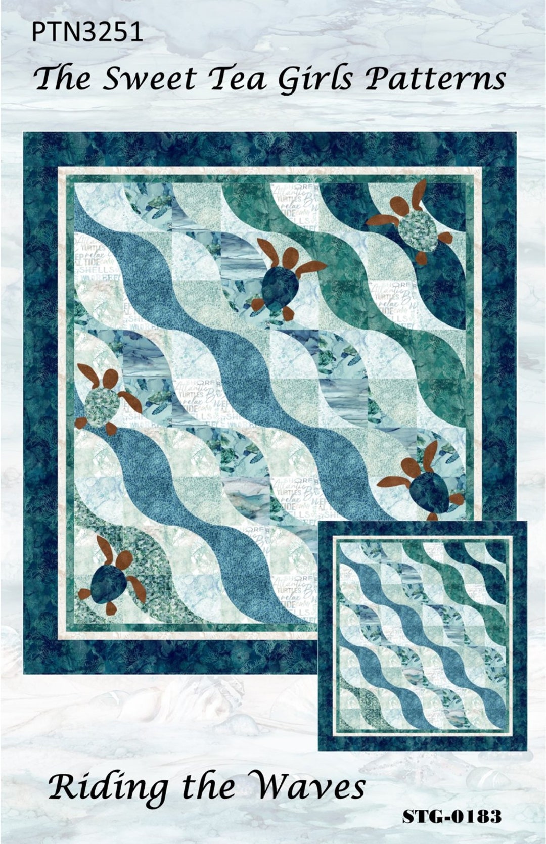 Riding the waves quilt pattern the sweet tea girls patterns 2 sizes