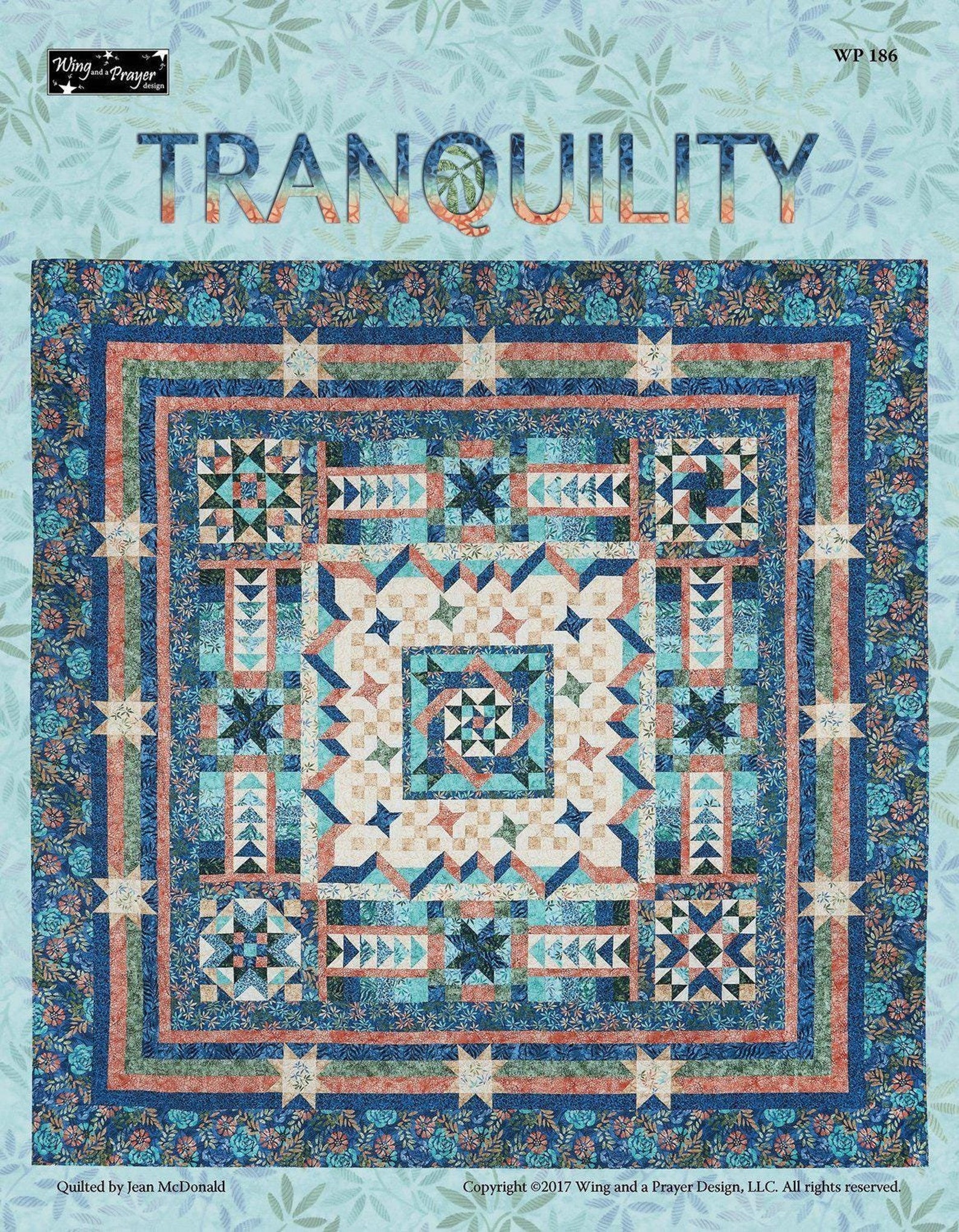Tranquility Pattern Tranquility - Quilt PATTERN - by Wing and a Prayer - Finished Size ...