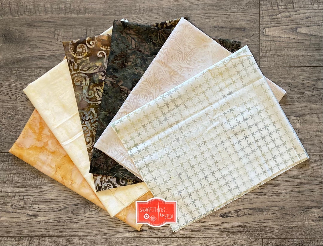 Basic Blenders Fat Quarter Bundle 6 Fat Quarters Batik Medley Bundle