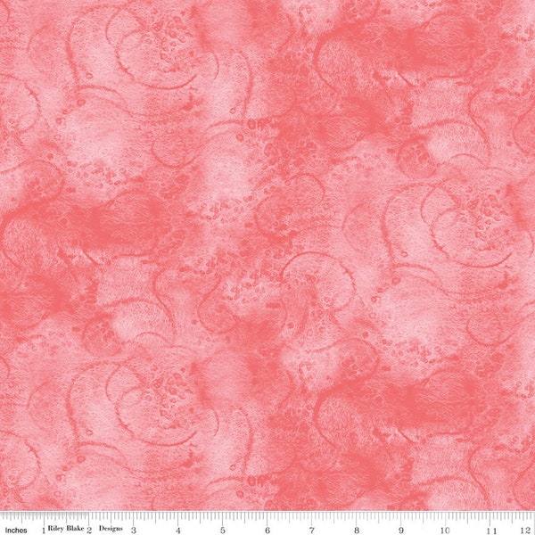 Painter's Watercolor Swirl Cotton Candy - Yardage - by J. Wecker Frisch for Riley Blake Designs - Tonal, Blender - Pink - C680-COTTONCANDY