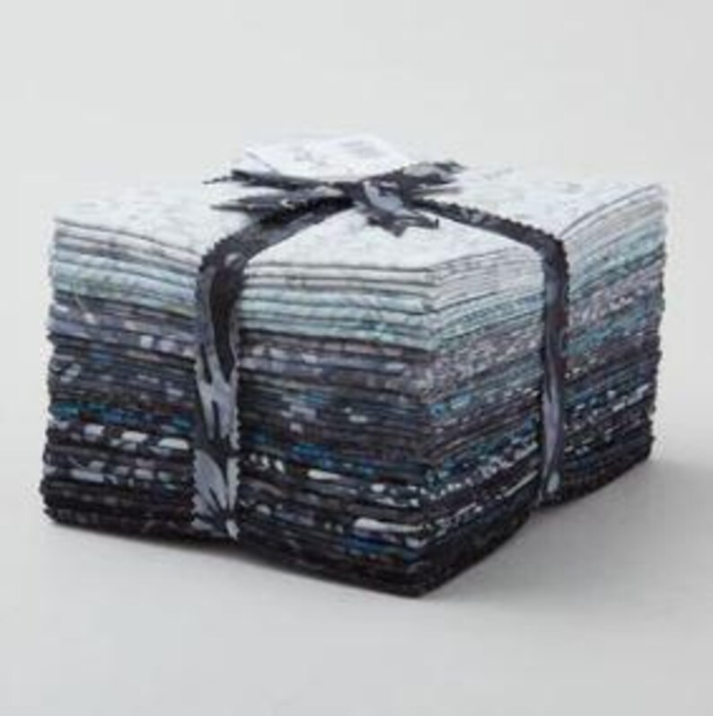 Java Batiks by Maywood Studio - Black and Gray Batik Prints - Fat ...