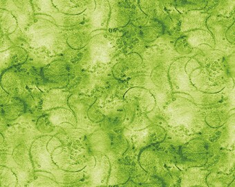 Painter's Watercolor Swirl Lime - Yardage - by J. Wecker Frisch for Riley Blake Designs - Tonal, Blender - Green - C680-LIME