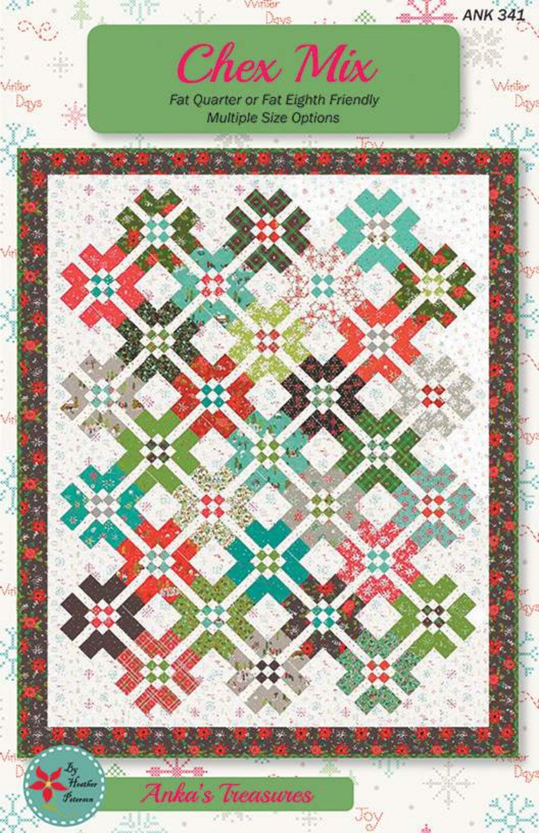 Chex Mix - Quilt PATTERN by Heather Peterson of Anka's Treasures - 4 ...