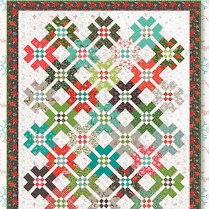 Chex Mix - Quilt PATTERN by Heather Peterson of Anka's Treasures - 4 Sizes (Lap, Throw/Twin, Queen, King) - Fat Quarter or 8th Friendly