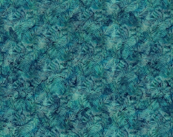 Northern Peaks Ferns - Teal - Yardage - by Deborah Edwards & Melanie Samra for Northcott - Trees, Outdoors - DP25171-46