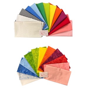 RBD 2024 Block Challenge - Fat Quarter Bundle - SOLIDS (13 FQs) or BATIKS (12 FQs) - by Riley Blake Designs