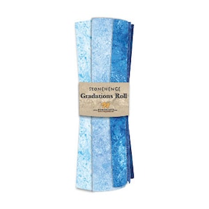 Stonehenge Gradation Roll - fat quarter bundle - (10) 18" x 21" pieces - by Northcott - RSTONE10-45 INDIGO