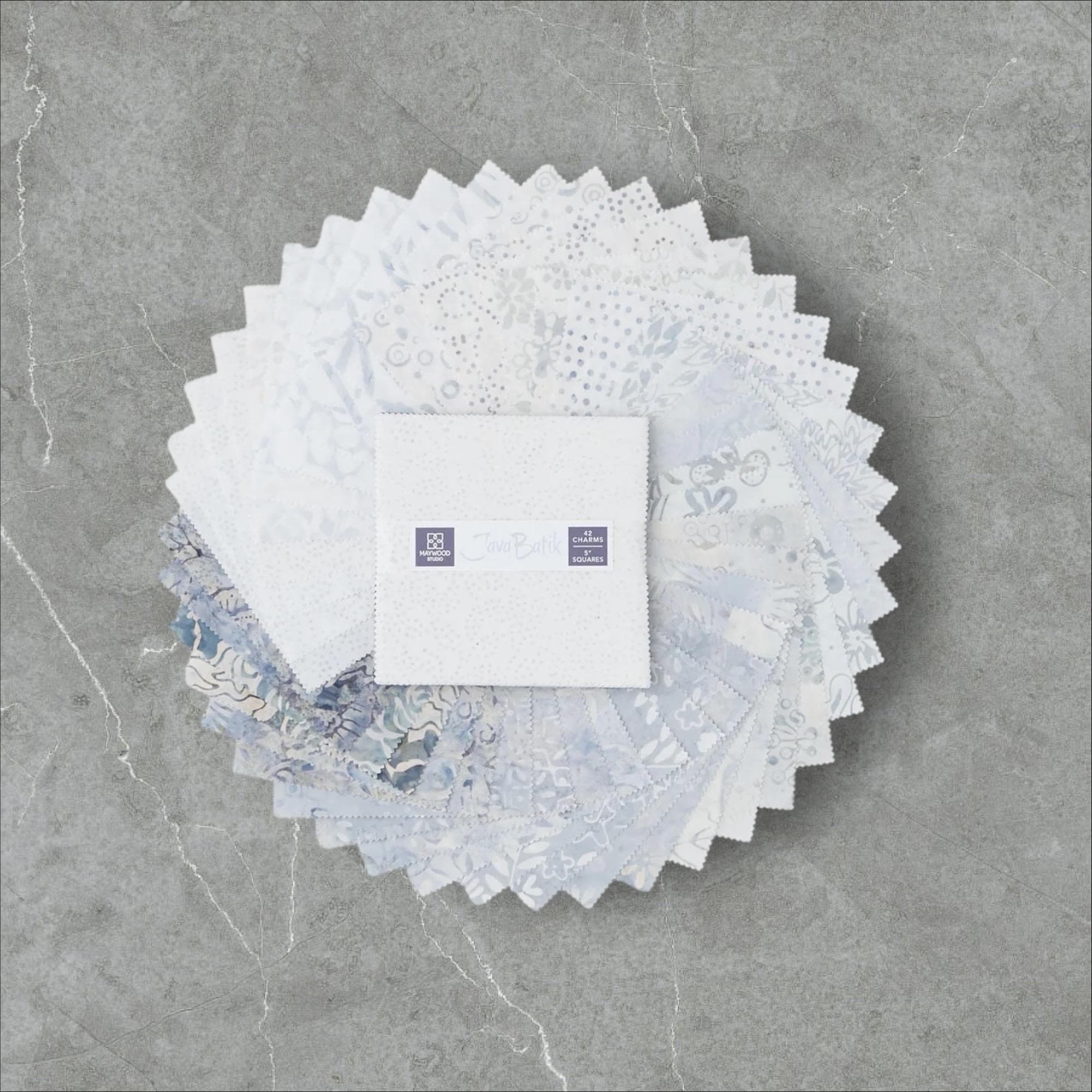 Java Batiks Winter - Charm Pack - (42) 5” Squares - by Maywood Studios ...